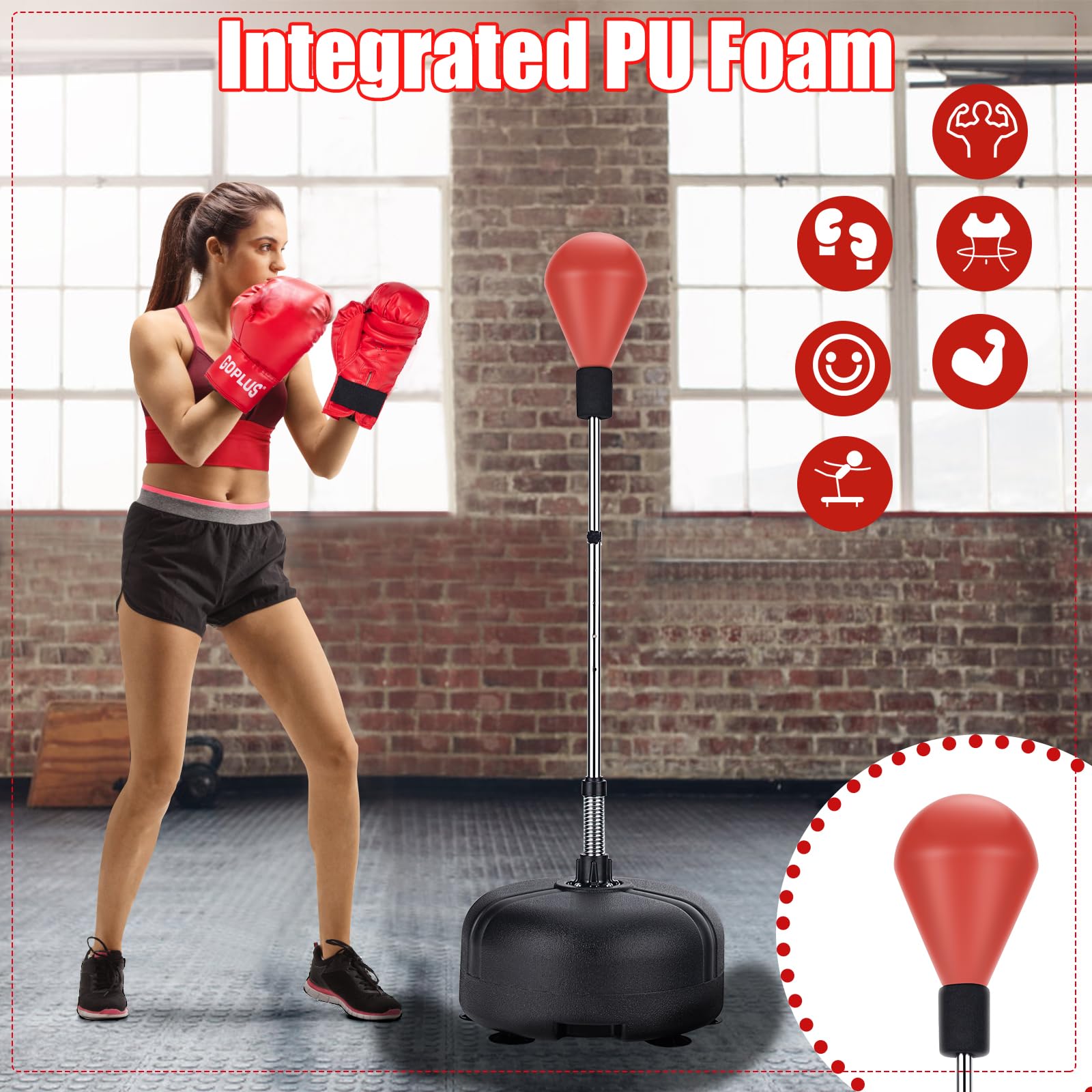 komfotteu-standboxsack-punchingball-auf-standfu-140-158-cm-mit-boxhandschuhen image 6