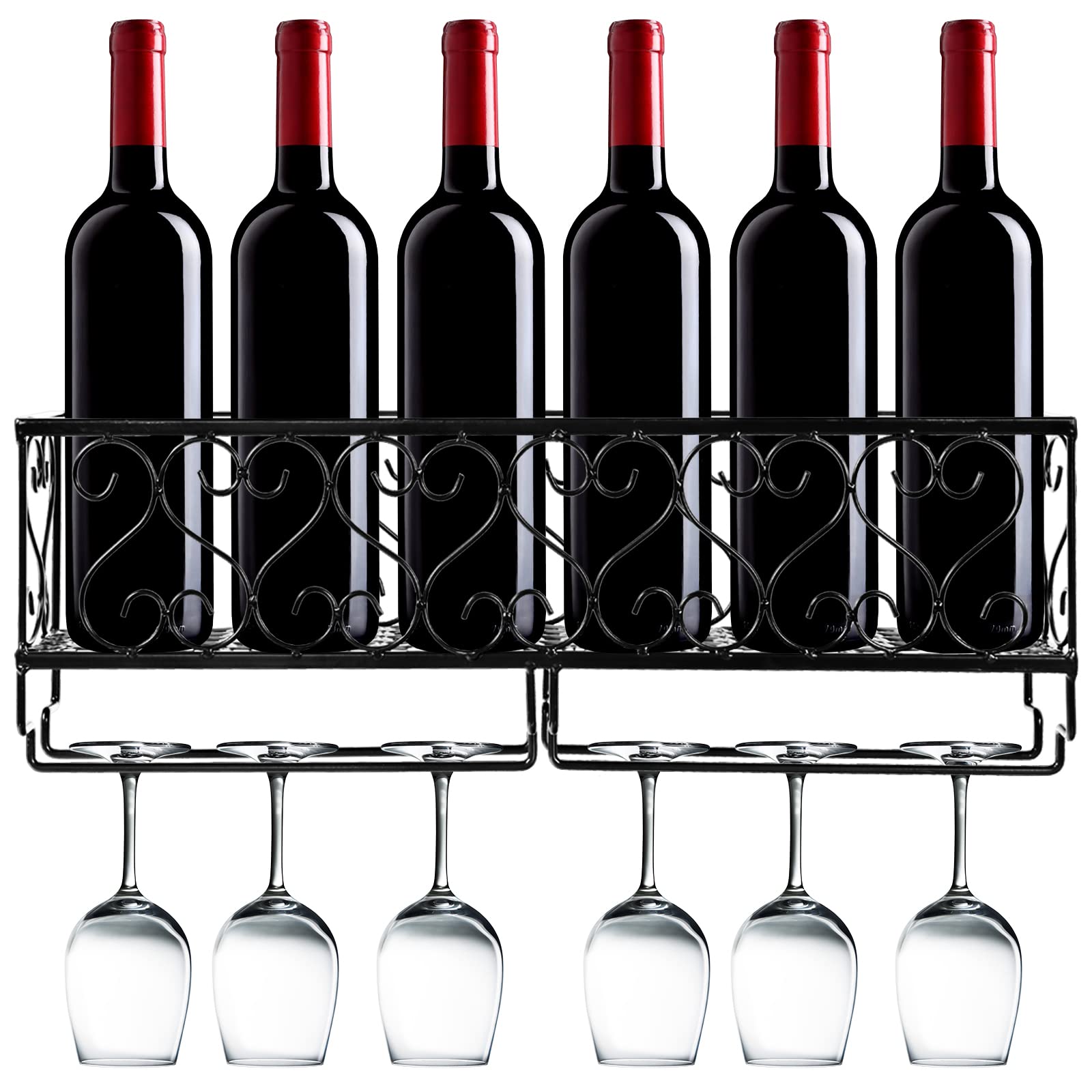 komfotteu-weinregal-wand-metall-50x10x17-cm-f-r-6-flaschen-gl-ser image 1