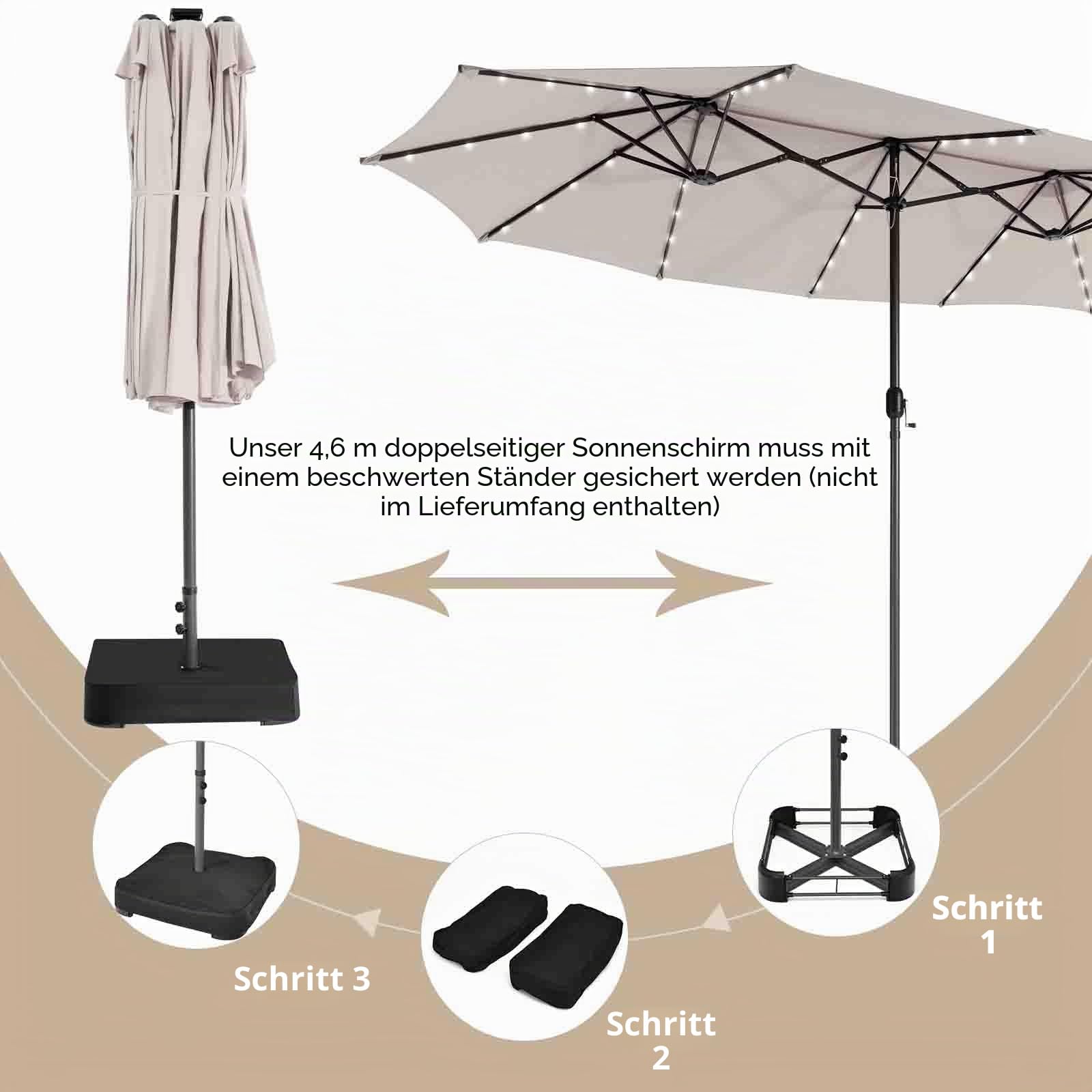 komfotteu-doppelsonnenschirm-470-x-280-cm-mit-led-und-kurbel-uv50 image 5