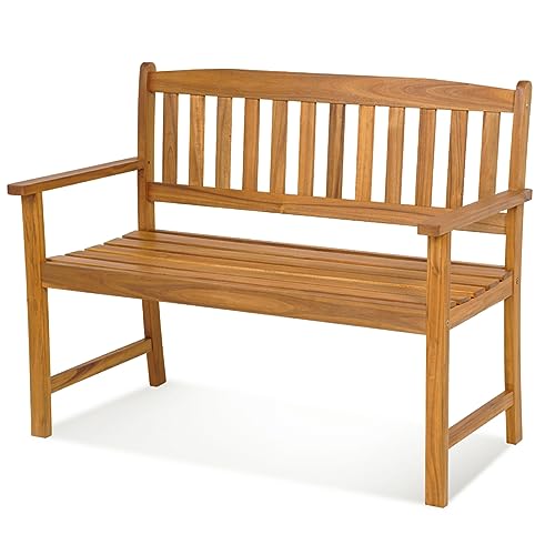 komfotteu-gartenbank-2-sitzer-akazienholz-110x56-5x86cm-bis-360kg image 8
