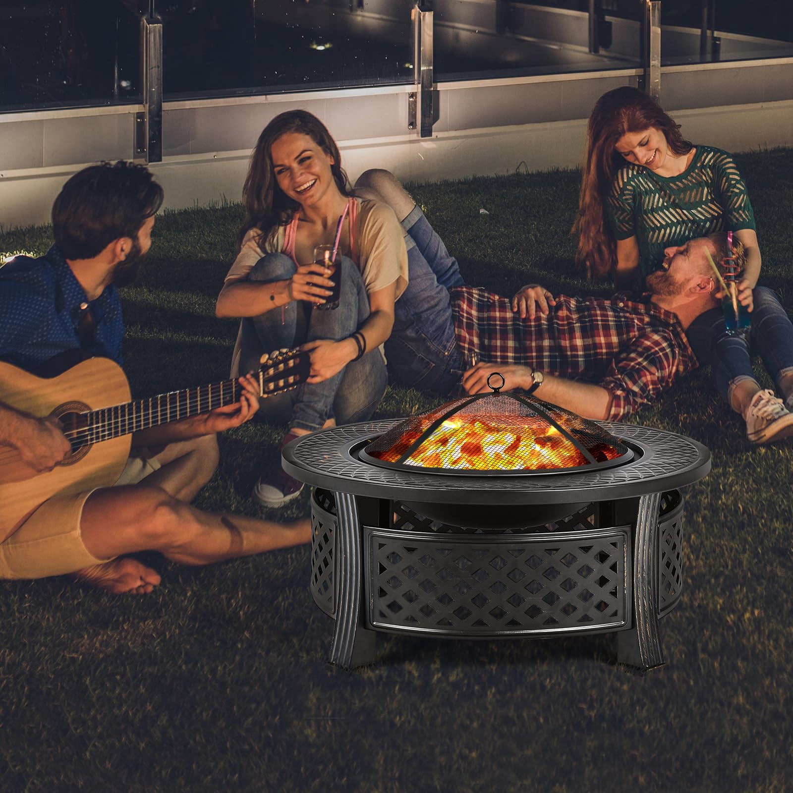 komfotteu-feuerschale-au-enbereich-3-in-1-grillschale-metall-81-x-50-cm-schwarz image 7