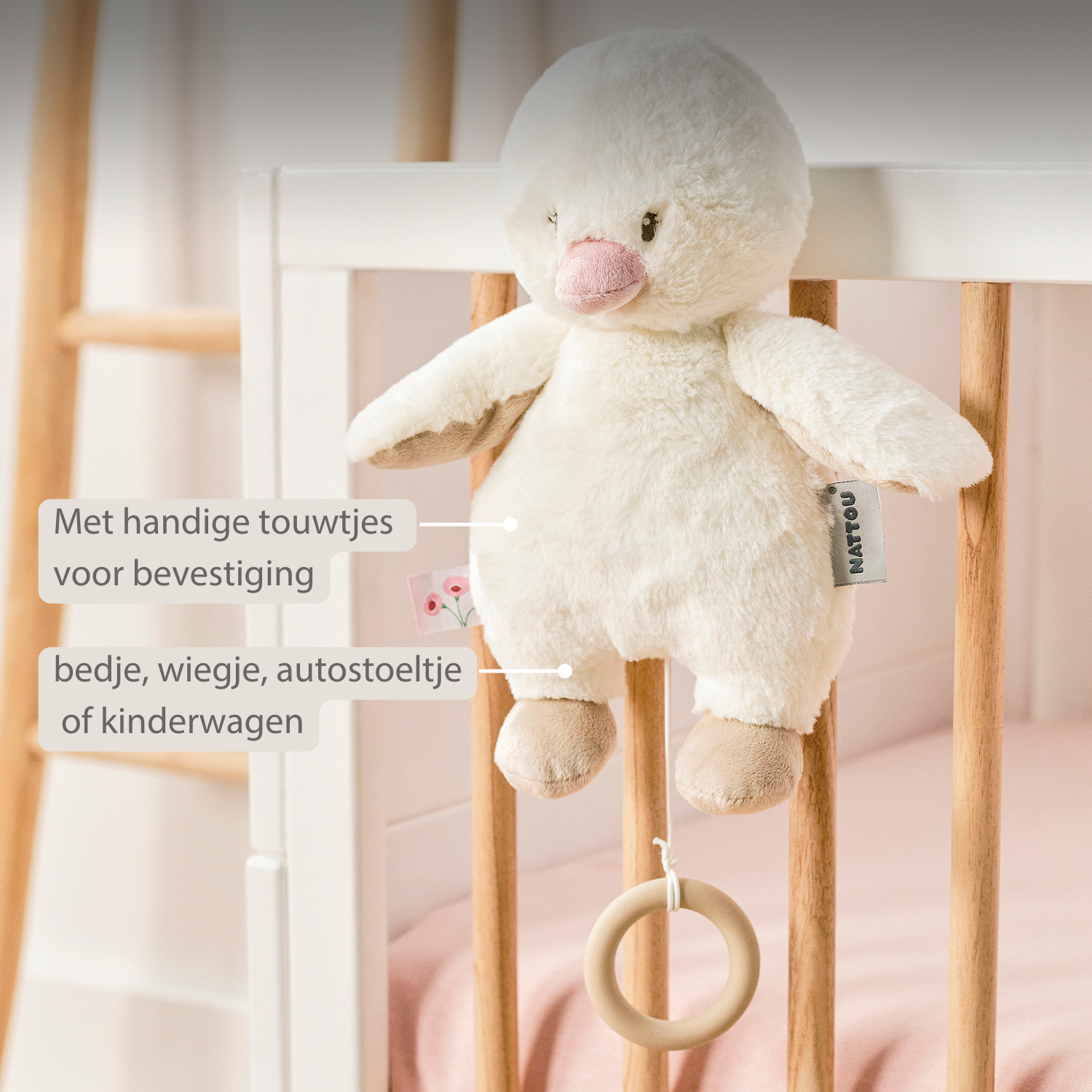 nattou-fanfan-musik-kuscheltier-ente-30-cm-offwhite image 5