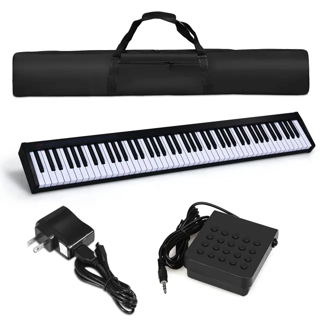 komfotteu-digitales-piano-88-halbgewichtete-tasten-mit-bluetooth-tragetasche-und image 1