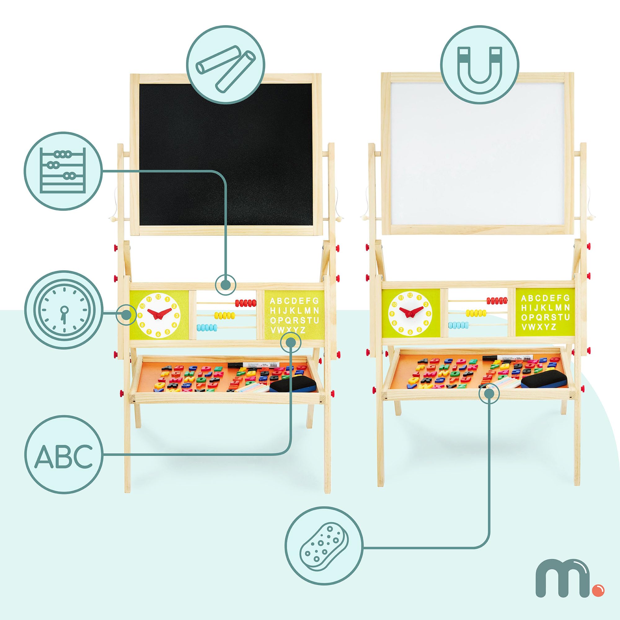 mamabrum-spieltafel-holz-doppelseitig-magnet-und-kreidetafel-mit-zubeh-r image 6