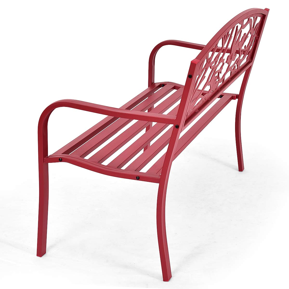 komfotteu-gartenbank-metall-rot-127x60x88-cm-bis-280-kg image 6