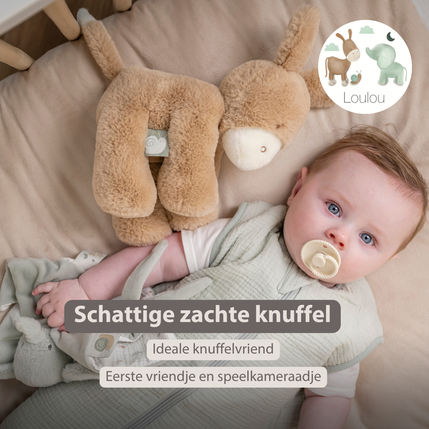 nattou-loulou-kuscheltier-esel-30-cm-karamell image 8