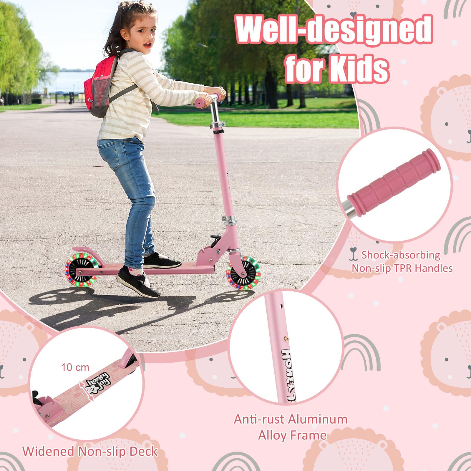 komfotteu-kinder-scooter-mit-led-r-dern-faltbar-aluminium image 3