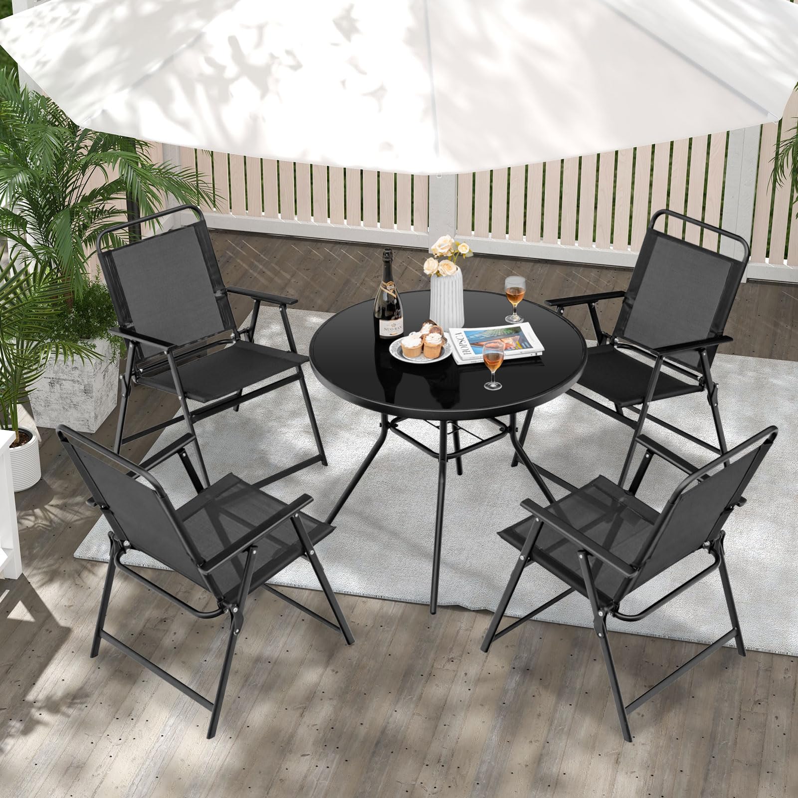 komfotteu-4er-set-klappst-hle-gartenstuhl-mit-hoher-r-ckenlehne image 2