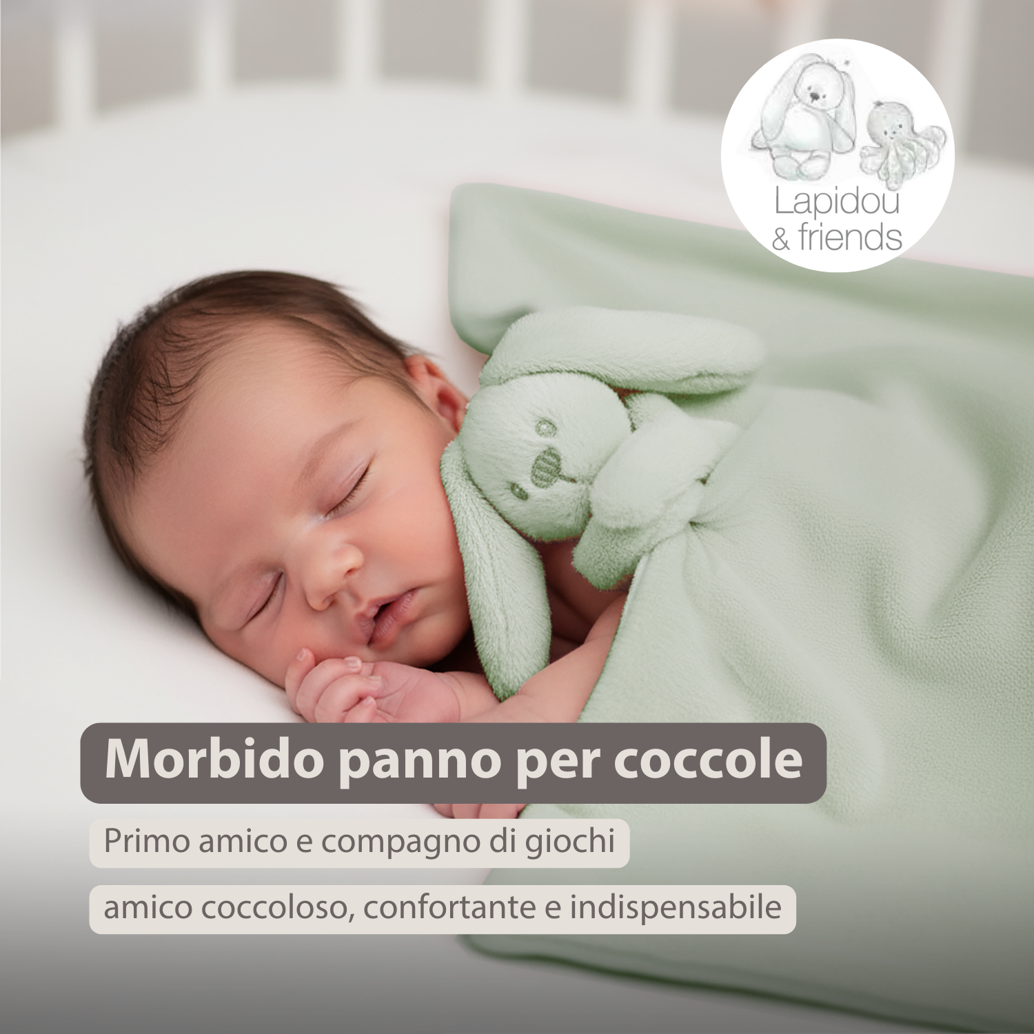 nattou-lapidou-babydecke-mit-kuscheltier-50-x-50-cm-doudou-hase-lindgr-n image 2