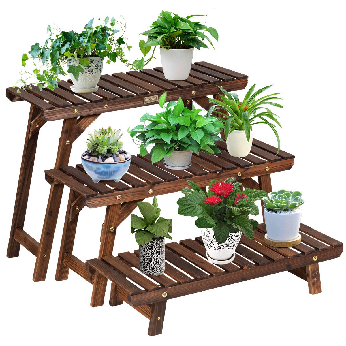 komfotteu-pflanzenst-nder-3-teilig-blumentreppe-holz-natur image 1