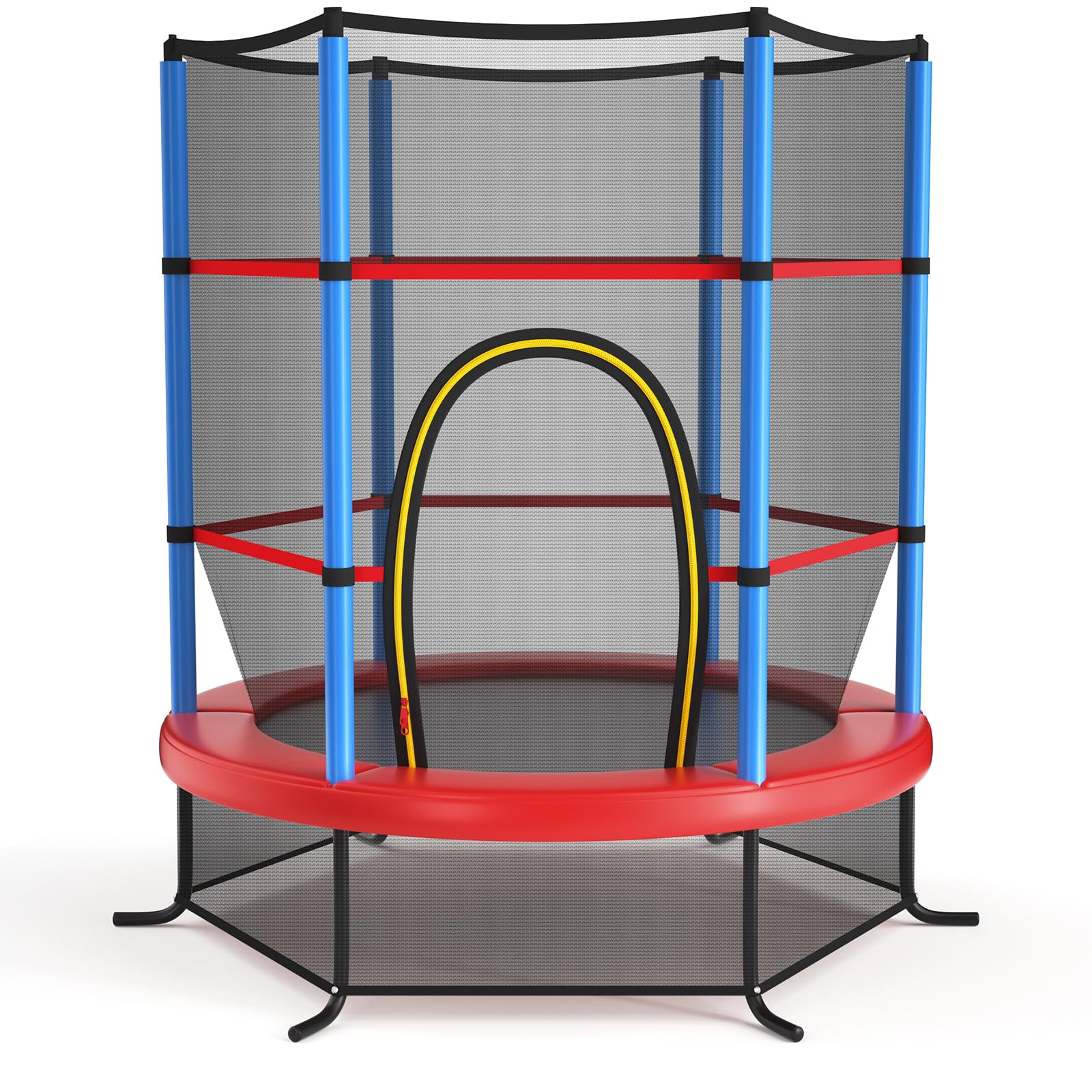 komfotteu-kindertrampolin-165-cm-mit-sicherheitsnetz-bis-135-kg image 8
