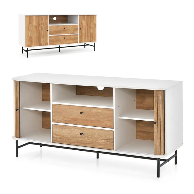 komfotteu-sideboard-150x45x74cm-mit-schiebet-ren-tv-bis-65-zoll image 1