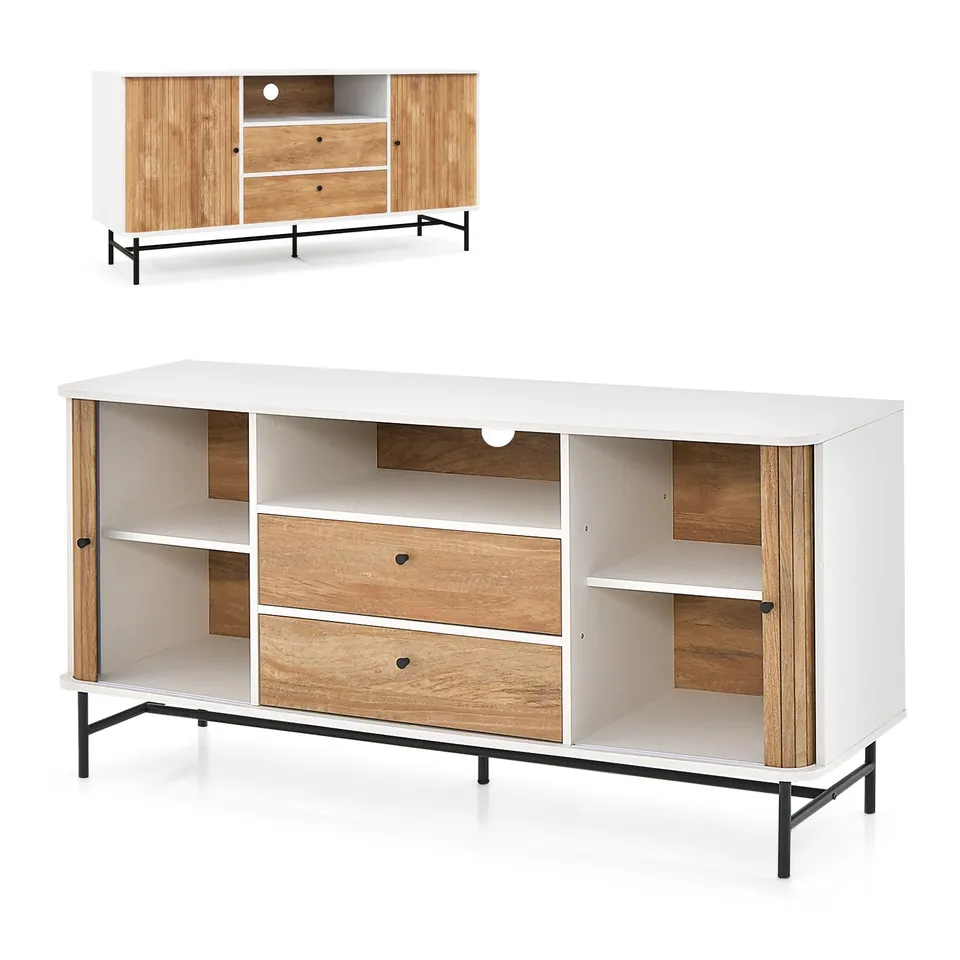 komfotteu-sideboard-150x45x74cm-mit-schiebet-ren-tv-bis-65-zoll image 1