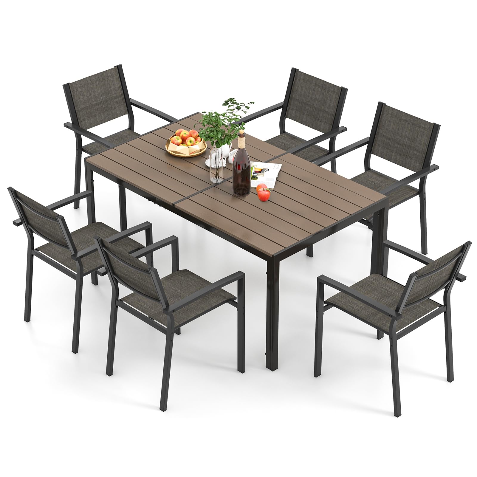 komfotteu-gartenm-bel-set-7-teilig-f-r-6-personen-mit-tisch-150x90-cm image 8