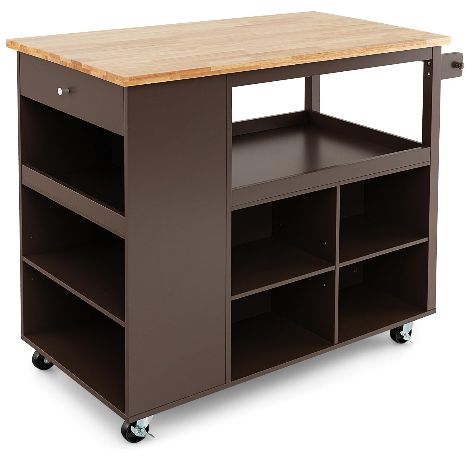 komfotteu-k-chenwagen-mit-arbeitsplatte-auf-rollen-116-5-cm-schwarz image 8