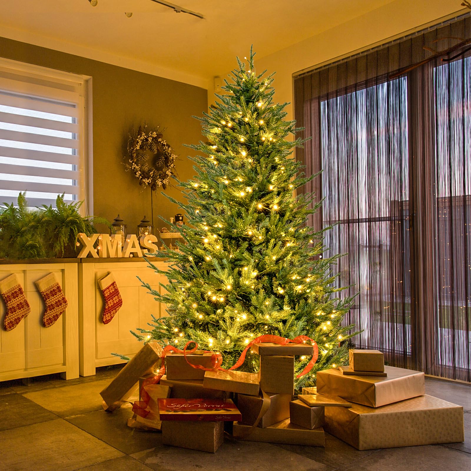 komfotteu-k-nstlicher-weihnachtsbaum-beleuchtet-183-cm-788-spitzen image 7