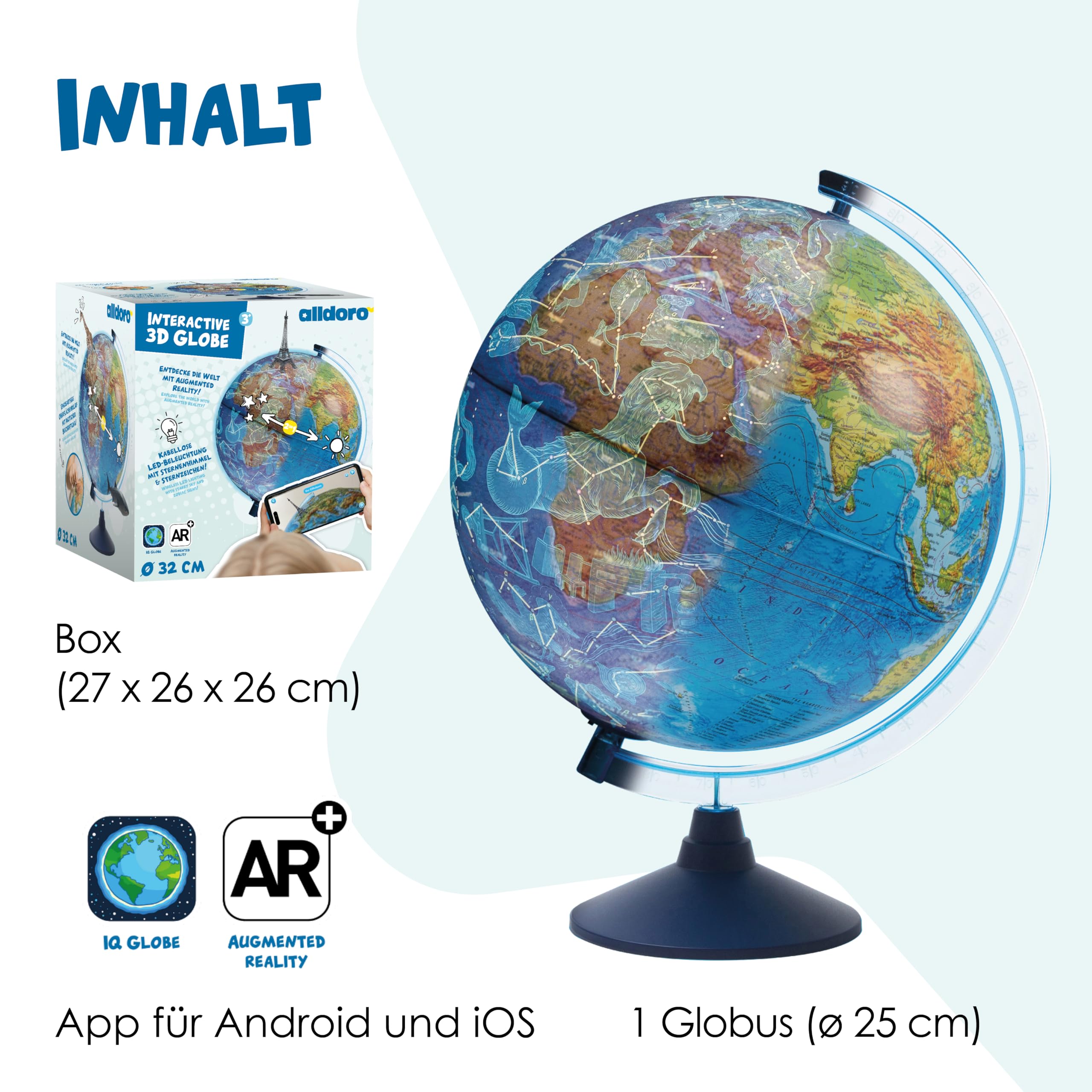 alldoro-3d-lexi-globus-2-0-led-leuchtglobus-25-cm-mit-app-und-ar image 8
