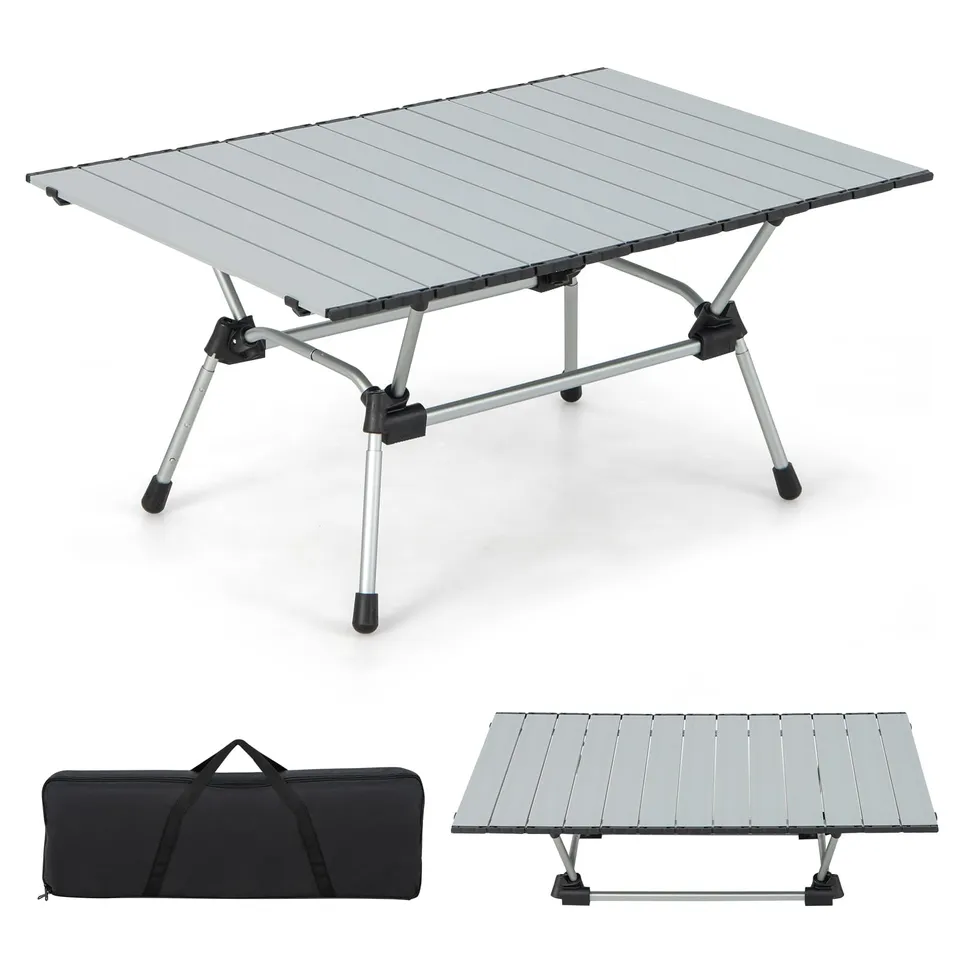 komfotteu-campingtisch-klappbar-h-henverstellbar-90-x-60-5-cm-aluminium-silber image 1
