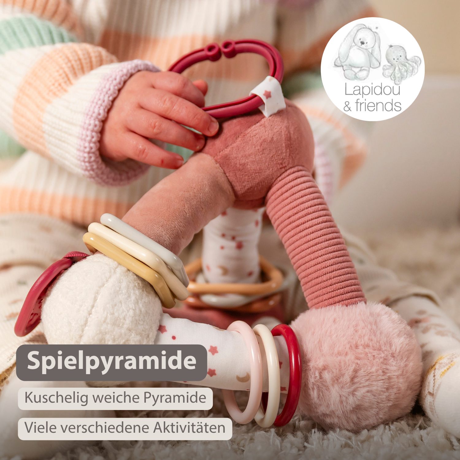nattou-lapidou-weiche-aktivit-tspyramide-dreieck-20-cm-puderrosa image 2