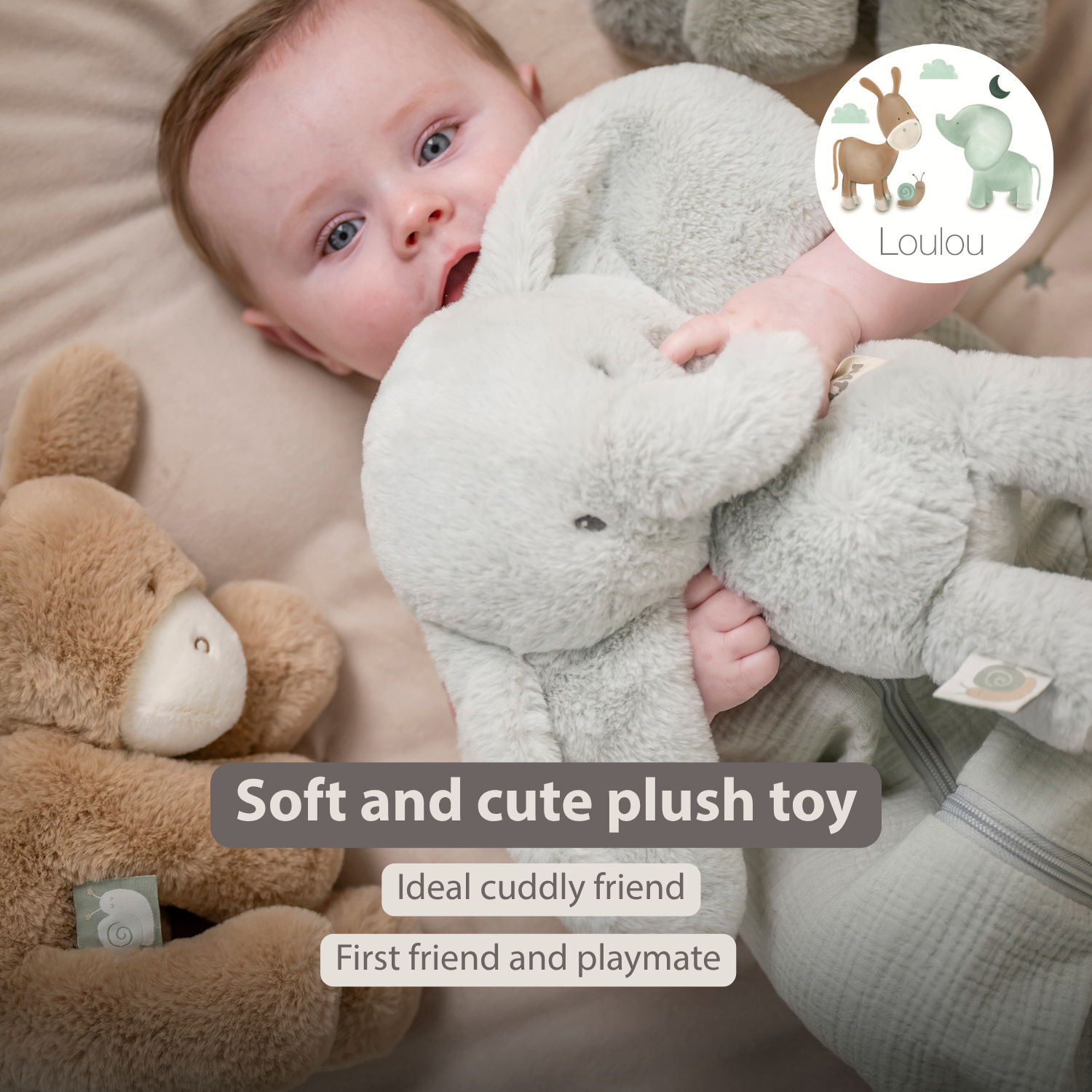 nattou-loulou-kuscheltier-elefant-30-cm-lindengr-n image 2