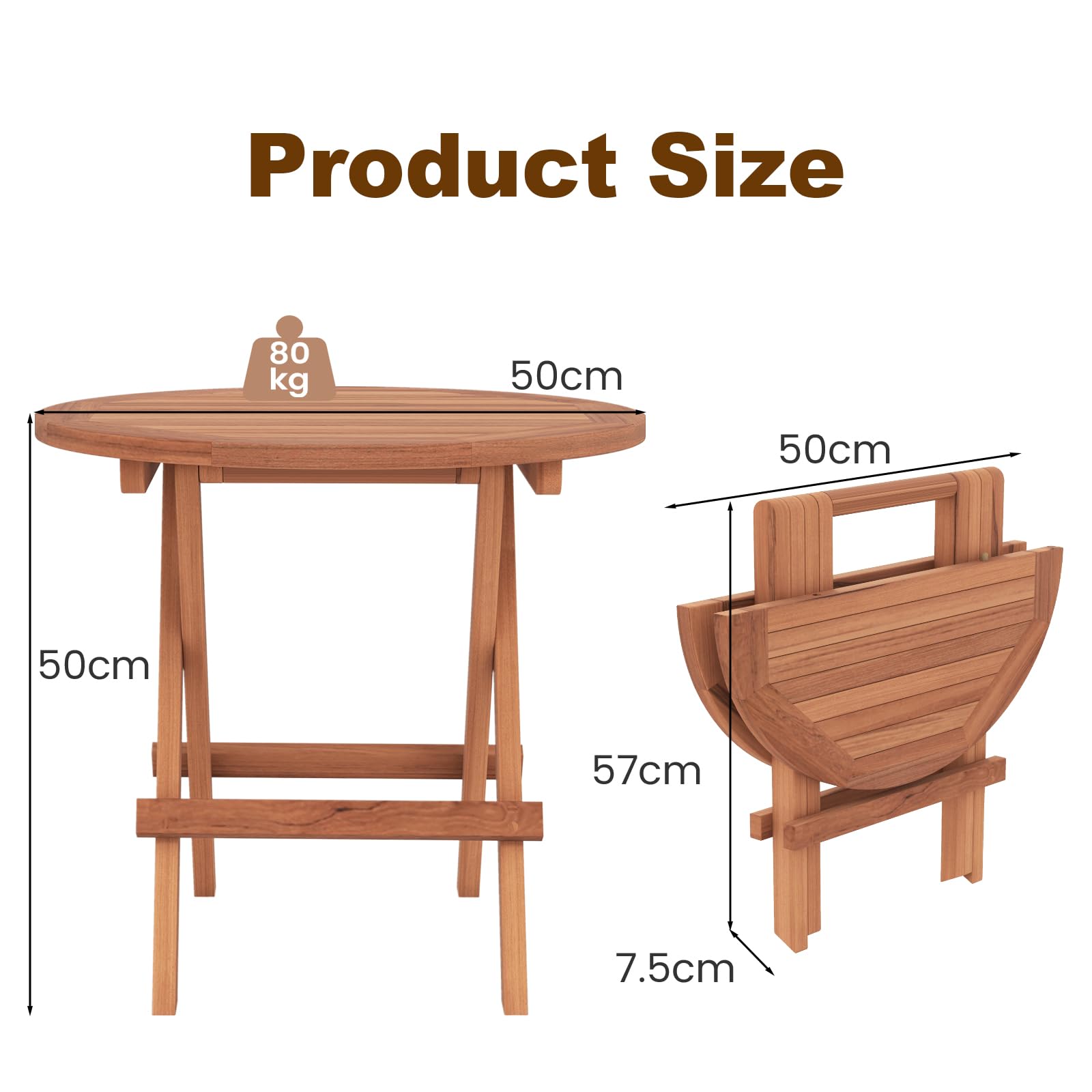 komfotteu-gartentisch-klappbar-rund-teak-optik-akazienholz-mit-griff image 3