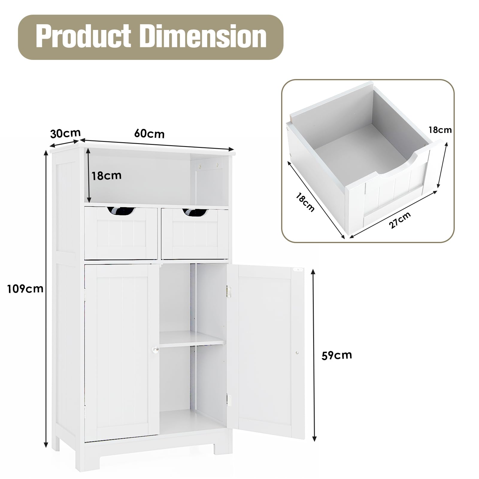 komfotteu-badezimmerschrank-standschrank-60x30x109cm-wei-2-schubladen image 3