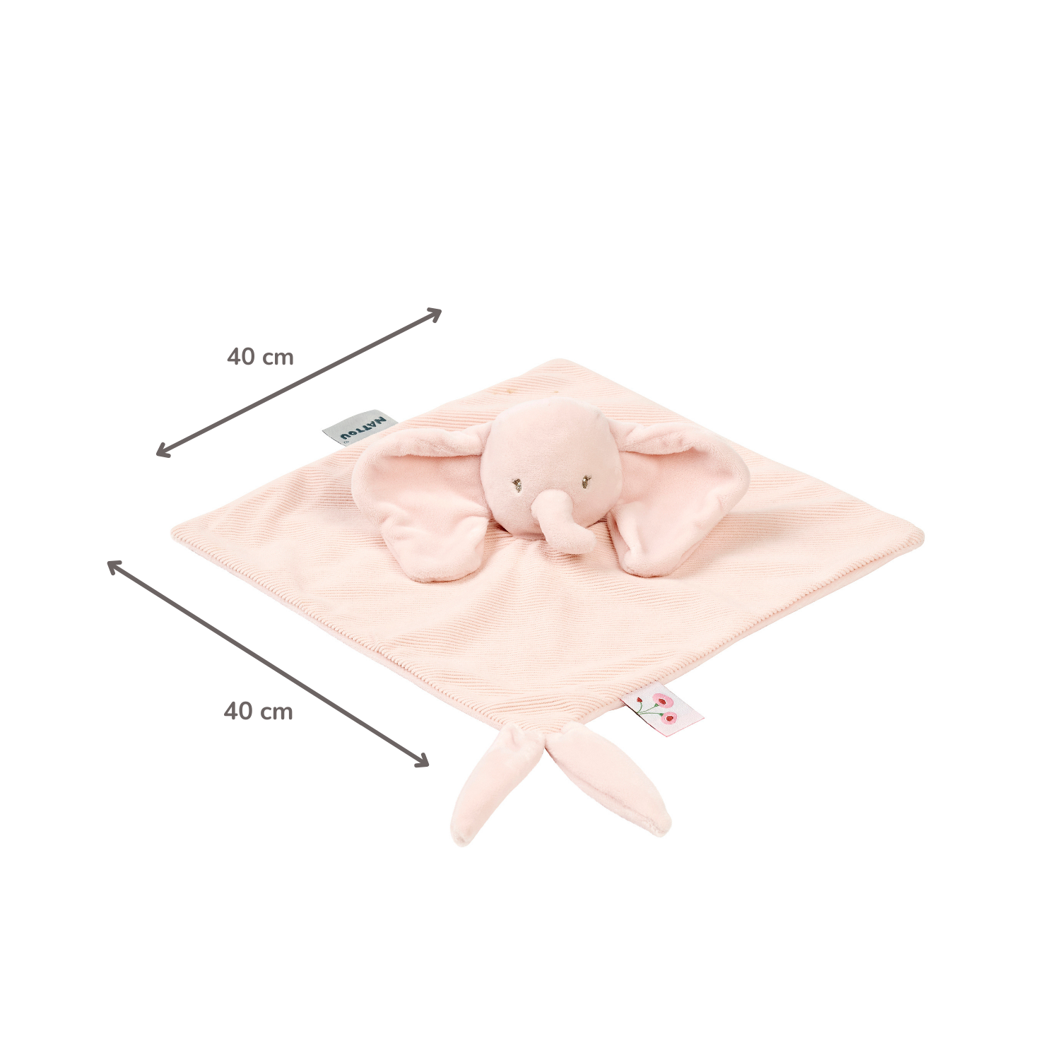 nattou-fanfan-baby-kuscheldecke-doudou-elefant-27x27-cm-rosa image 6