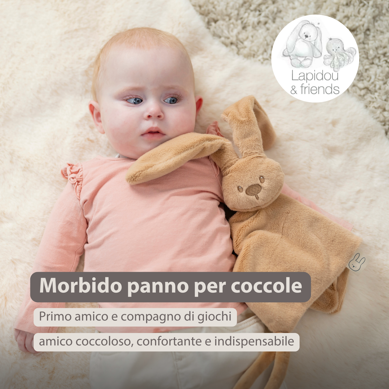 nattou-lapidou-baby-schmusetuch-hase-27-x-27-cm-warmes-beige image 2