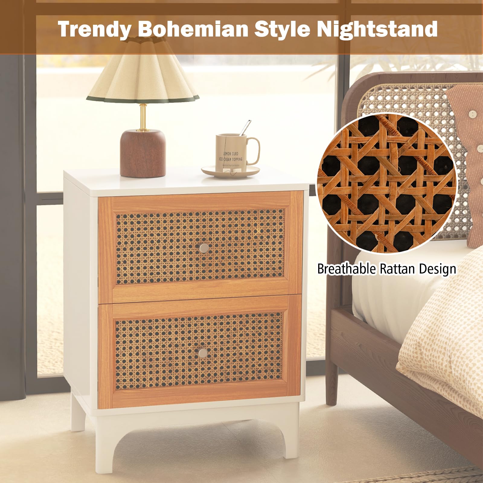 komfotteu-nachttisch-rattan-40x30x60-5-cm-2-schubladen image 4