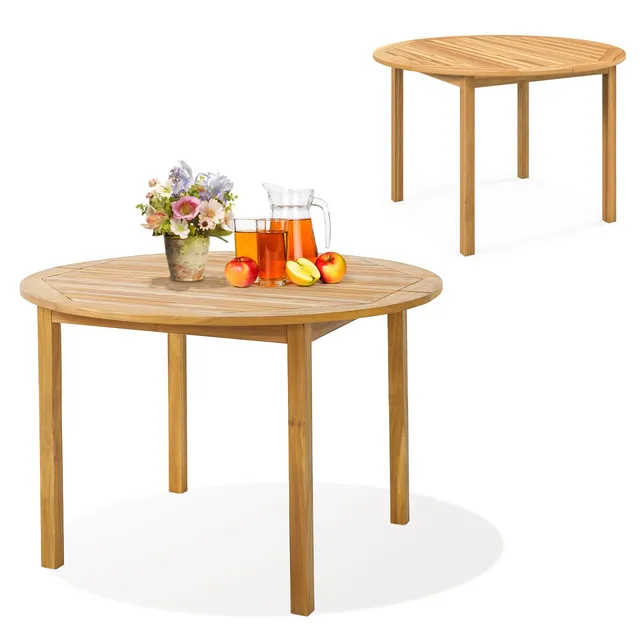 komfotteu-gartentisch-akazienholz-rund-100-cm-f-r-4-personen image 1