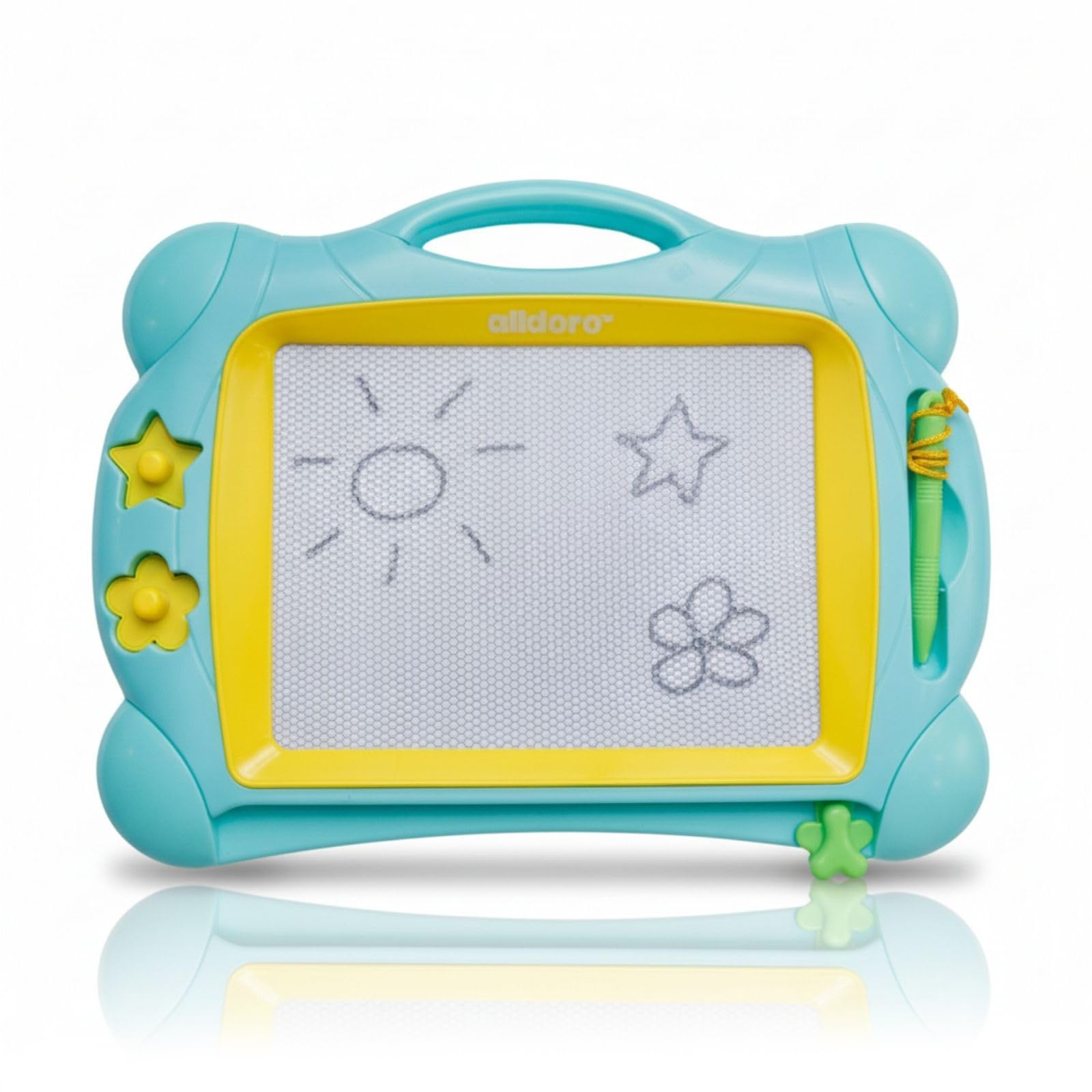 alldoro-magnetische-zaubertafel-f-r-kinder-zeichenbrett-19x14-cm image 1