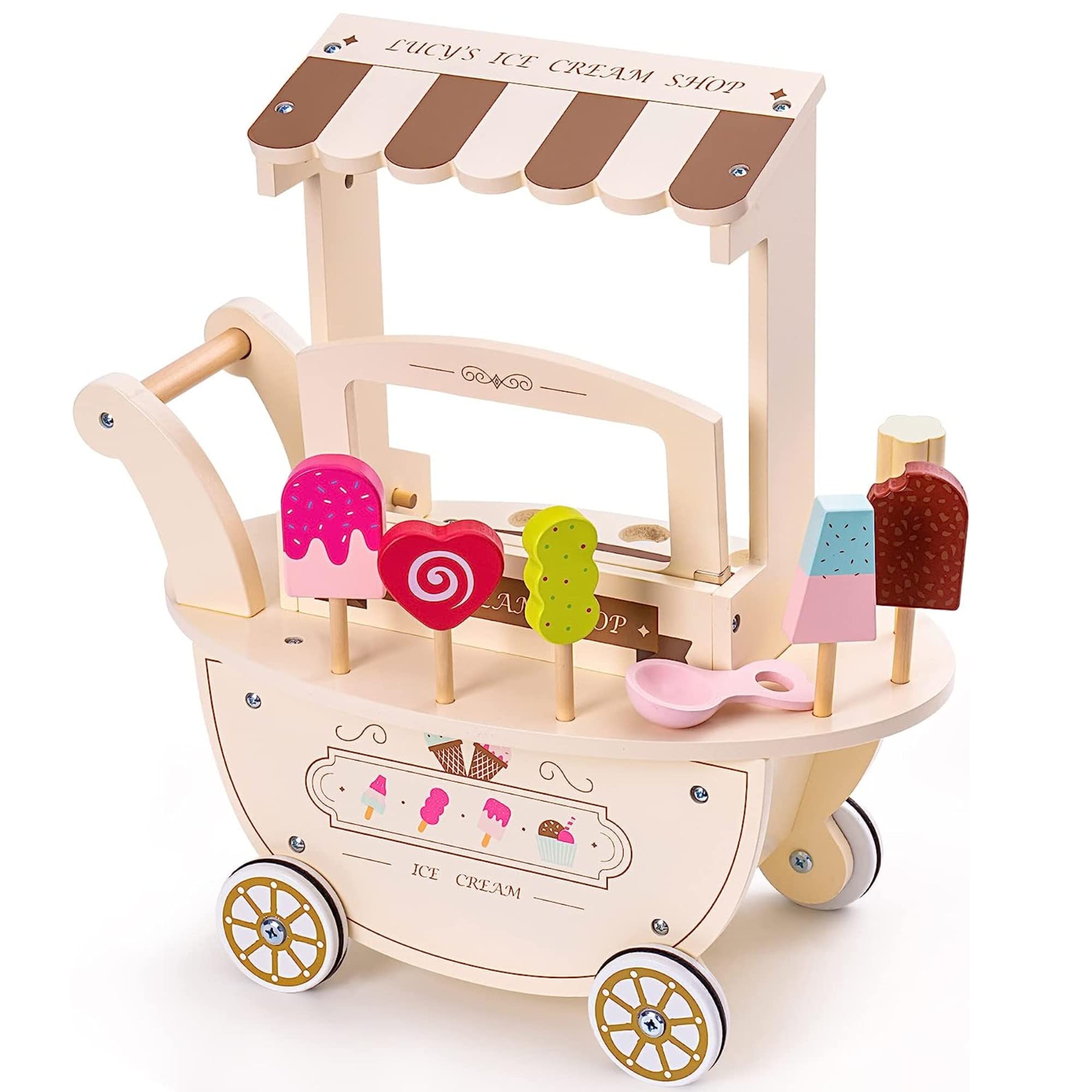 mamabrum-eiswagen-holzspielzeug-set-eisdiele-15-teilig-magnetisch image 4