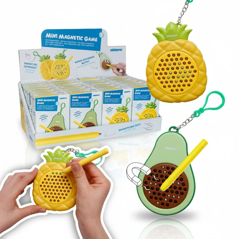 alldoro-mini-magnetspiel-24er-set-avocado-ananas-10-cm-mit-stift image 1