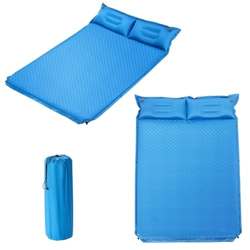 komfotteu-isomatte-selbstaufblasend-190-x-130-cm-2-person-blau-mit-kissen image 3