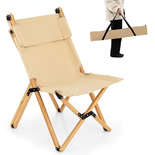 komfotteu-campingstuhl-bambus-klappbar-faltstuhl-verstellbar-bis-150-kg image 8