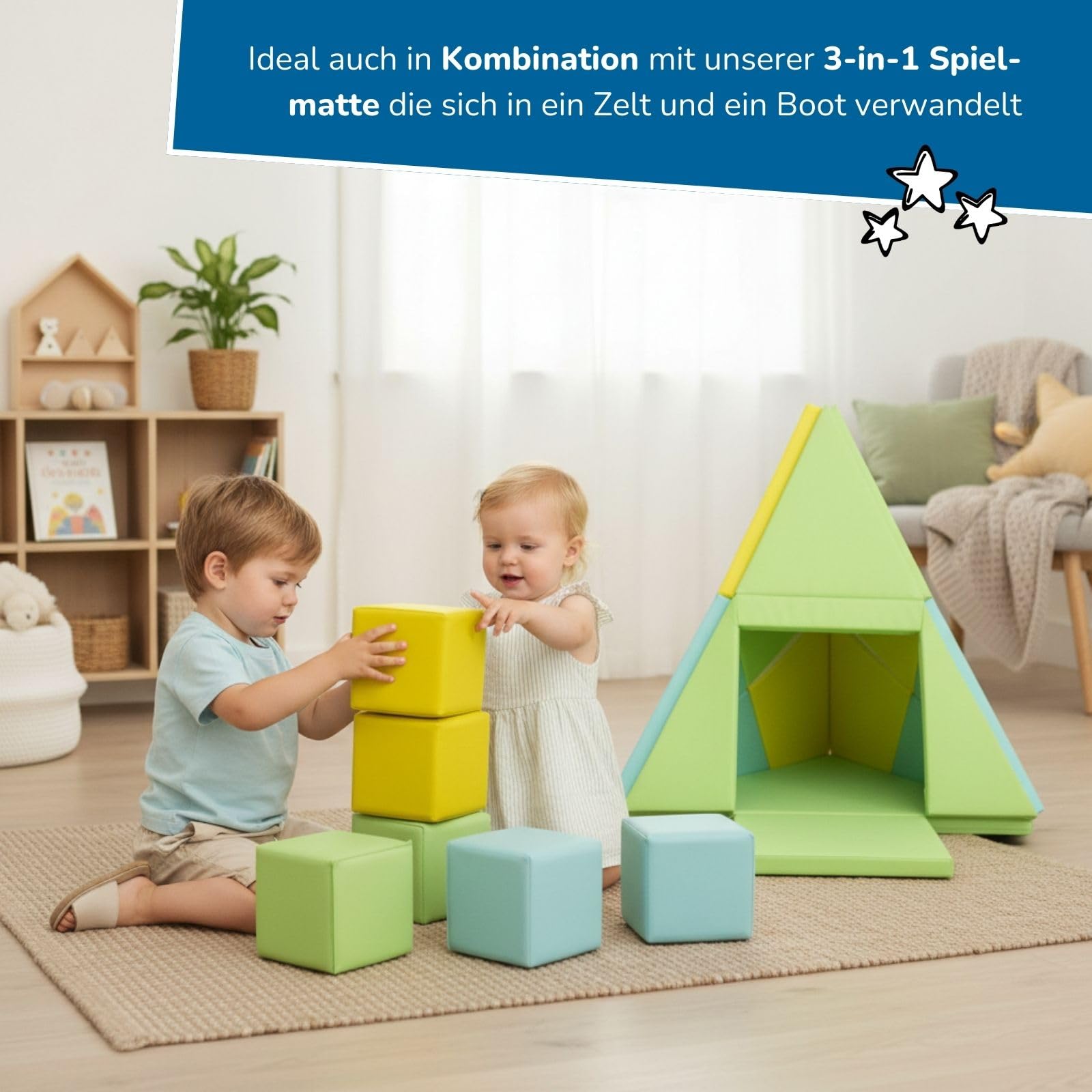 alldoro-xxl-soft-bausteine-6er-set-schaumstoffw-rfel-14-cm image 5