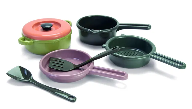 dantoy-eco-green-bean-kochgeschirr-set-6-teilig-recycling-spielzeug-bunt image 1