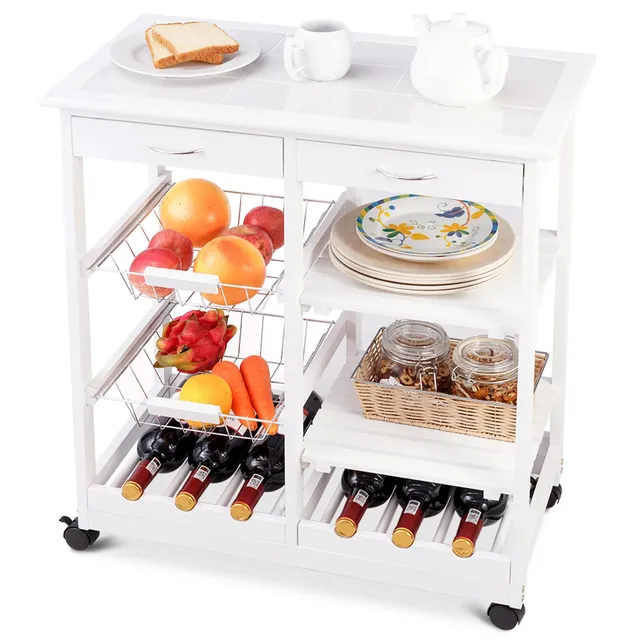 komfotteu-k-chenwagen-67x37x76-cm-mit-fliesen-ablage-und-rollen-wei image 1