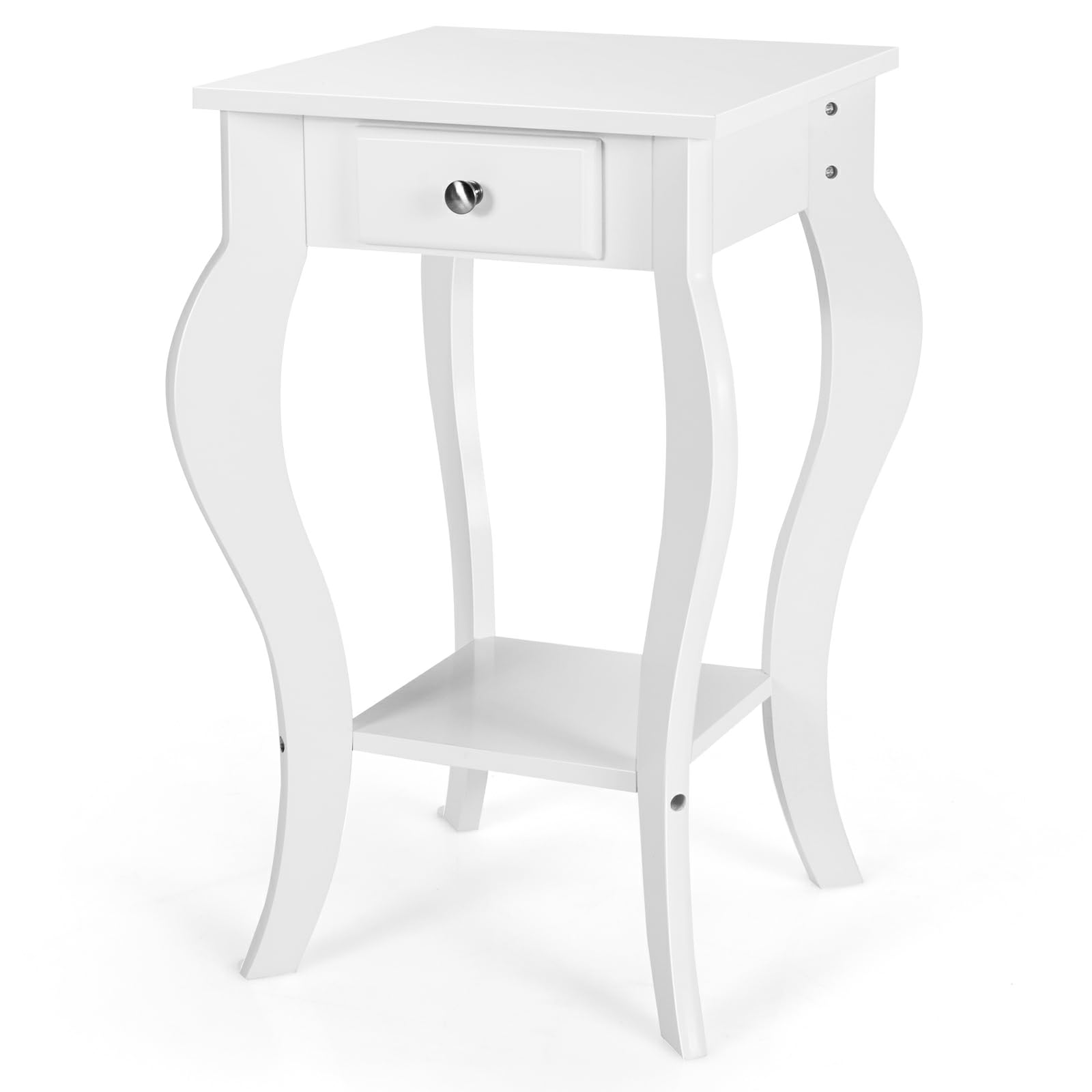 komfotteu-nachttisch-mit-schublade-und-ablage-beistelltisch-retro-wei-42-5-x-42- image 4