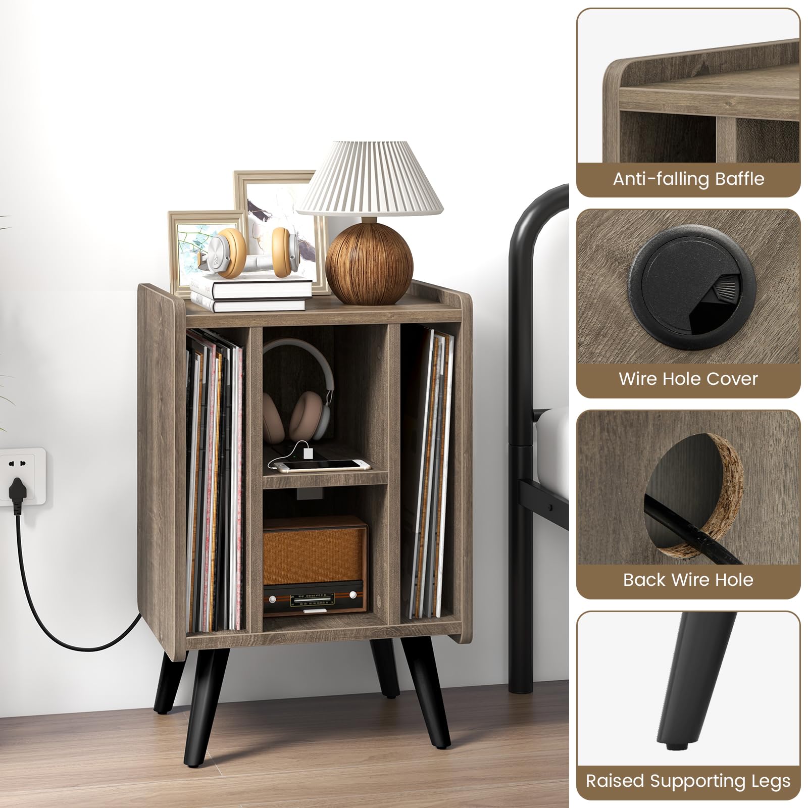 komfotteu-plattenspielerst-nder-grau-mit-ladestation-43x34-5x67-5cm image 3