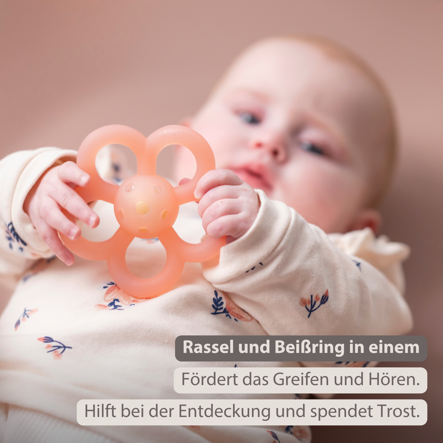 nattou-silikon-rassel-blume-10-cm-rosa image 2