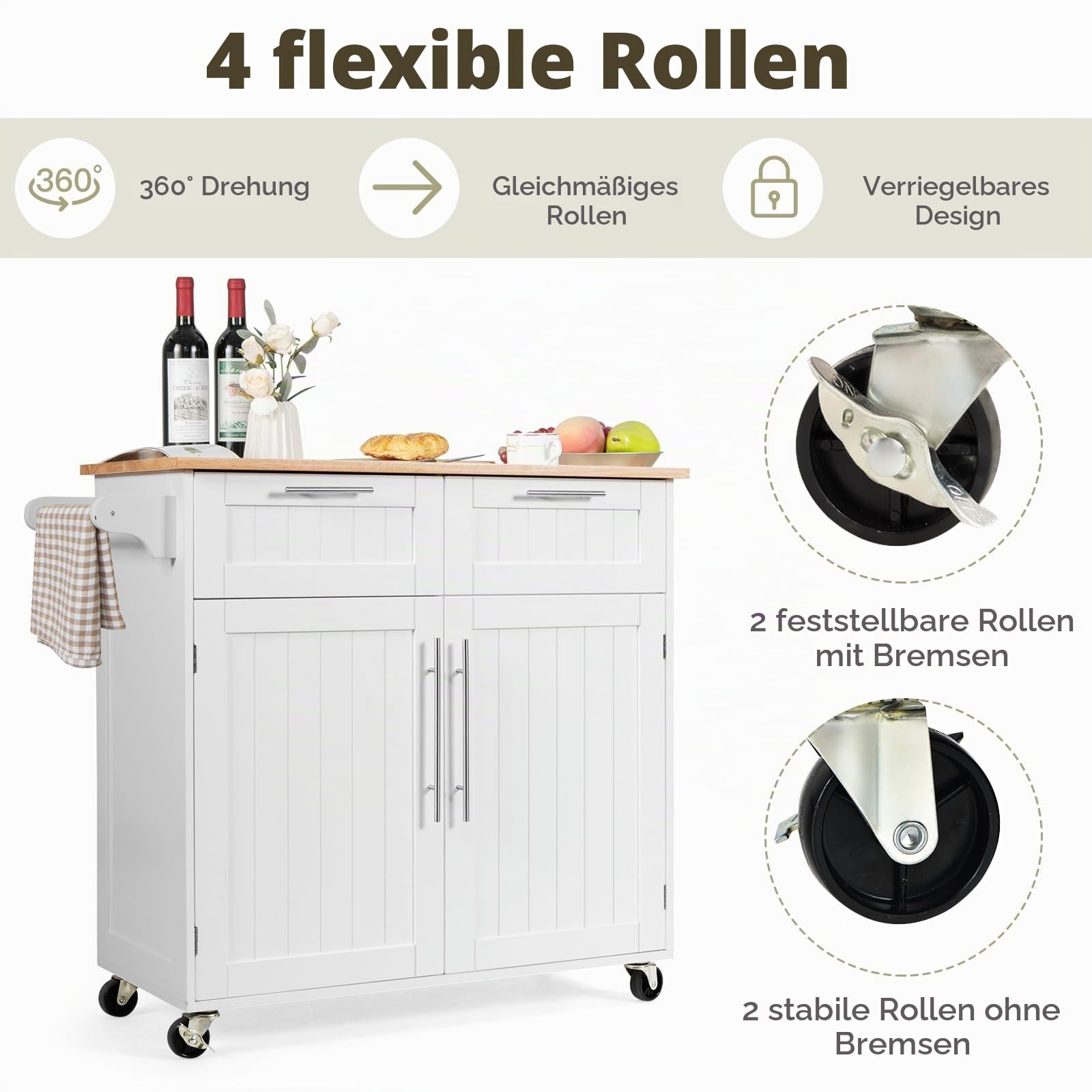 komfotteu-k-chenwagen-mit-arbeitsplatte-und-2-schubladen-wei-94-x-45-5-x-94-5-cm image 3