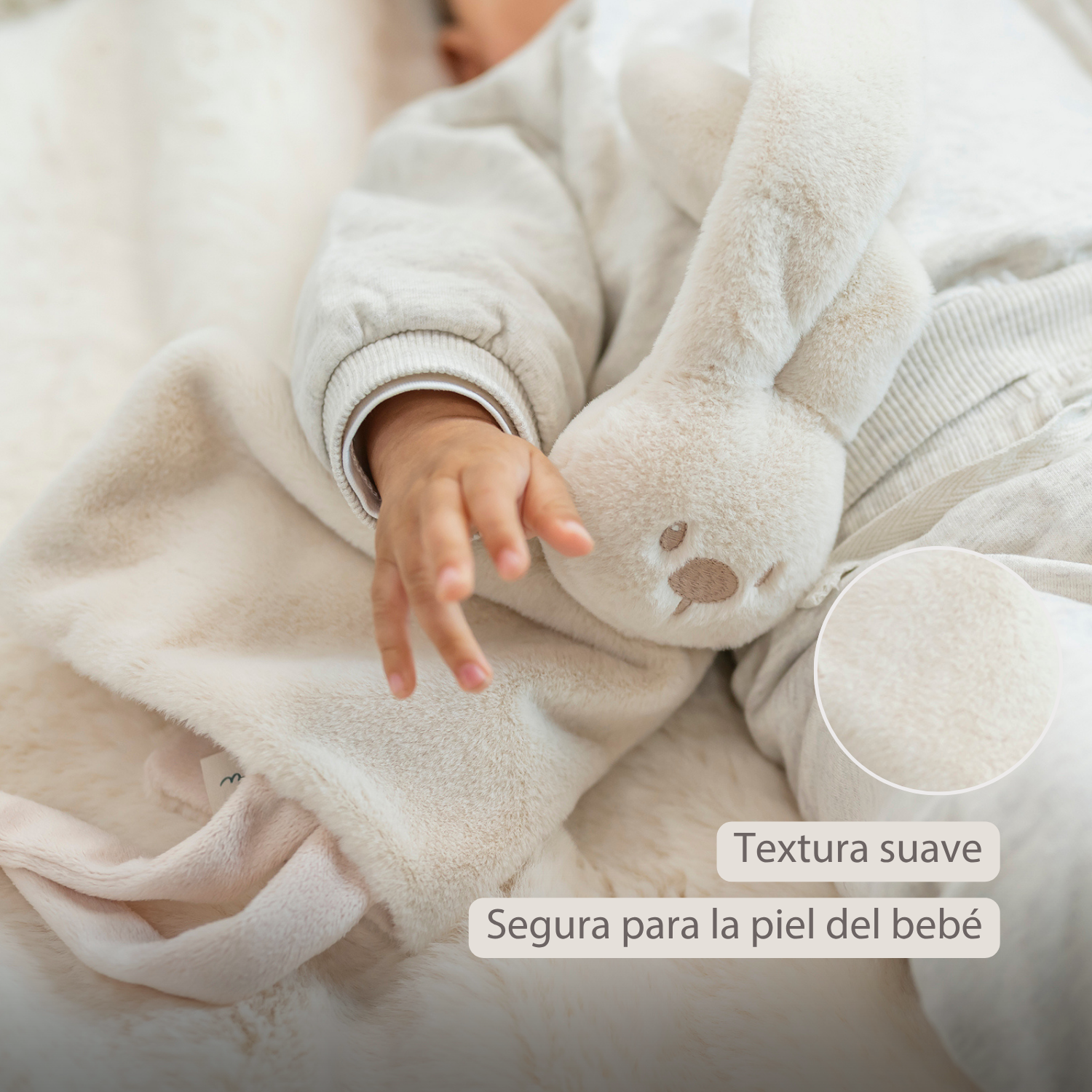 nattou-lapidou-baby-schmusetuch-doudou-hase-27x27-cm-sand image 5