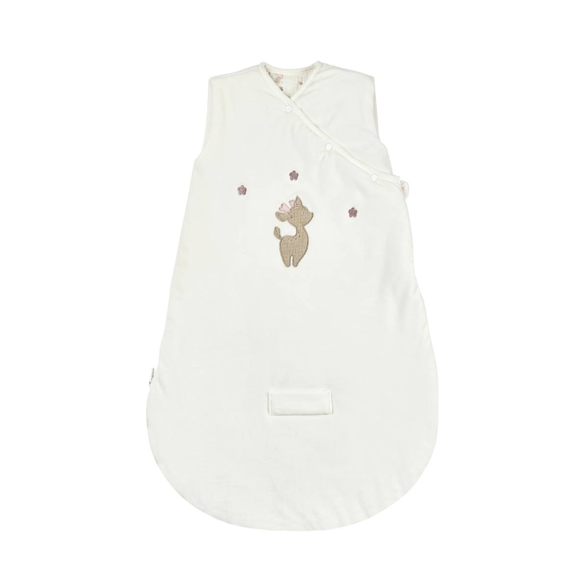 nattou-fanfan-babyschlafsack-70-cm-tog-2-5-wei-er-velours-ohne-rmel image 1