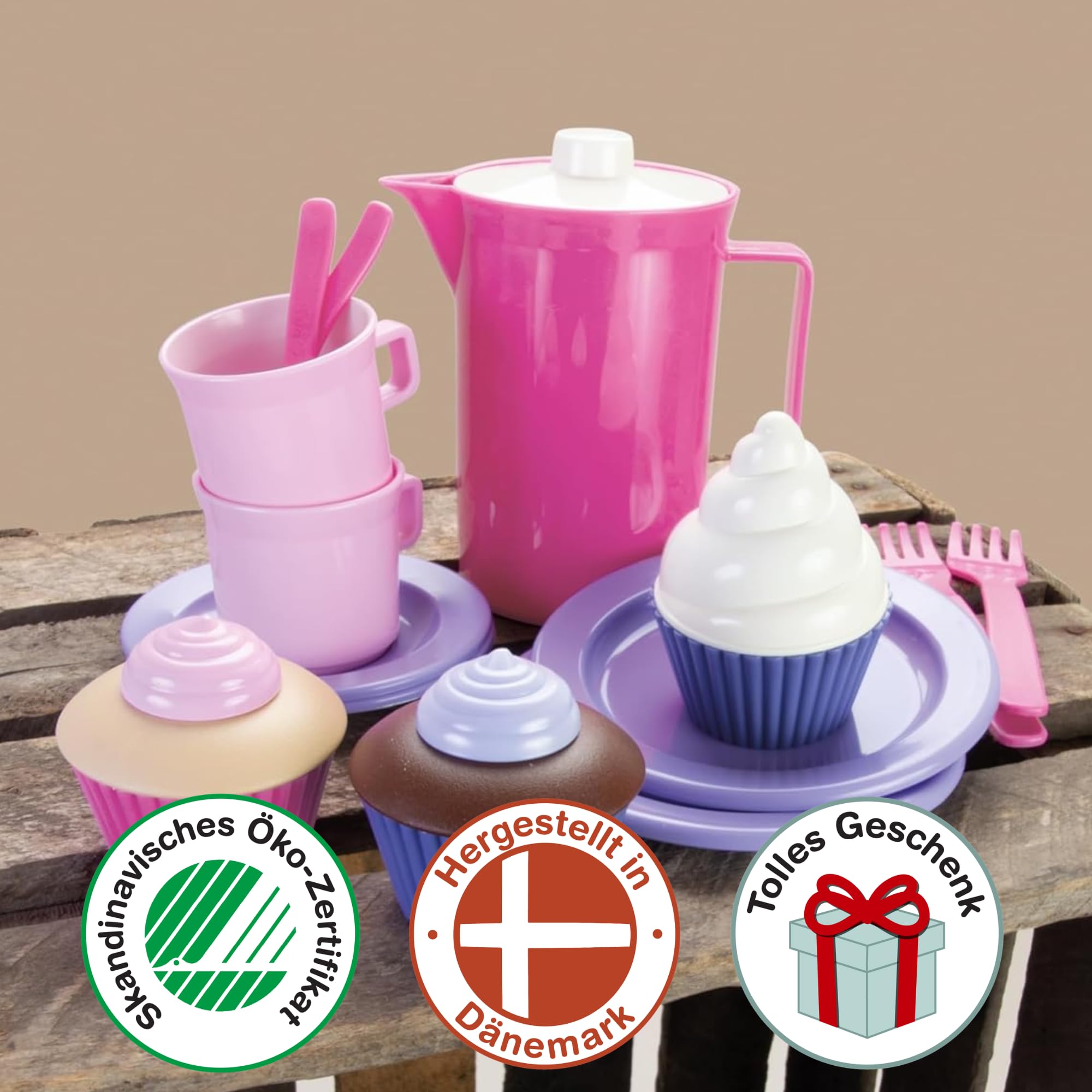 dantoy-princess-kaffee-set-mit-kuchen-20-teilig image 3