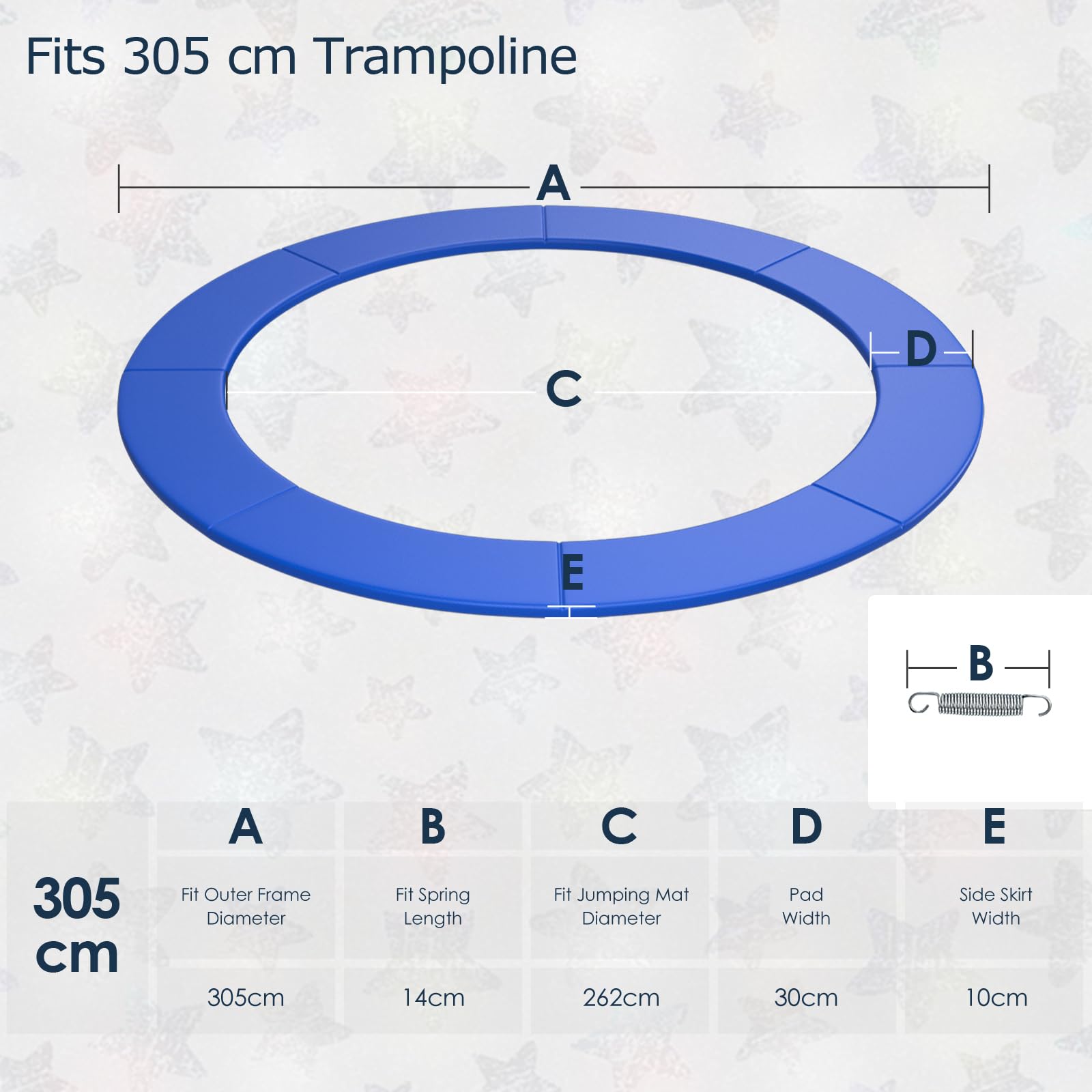 komfotteu-trampolin-randabdeckung-305-cm-ersatz-sicherheitsabdeckung-ohne-l-cher image 6