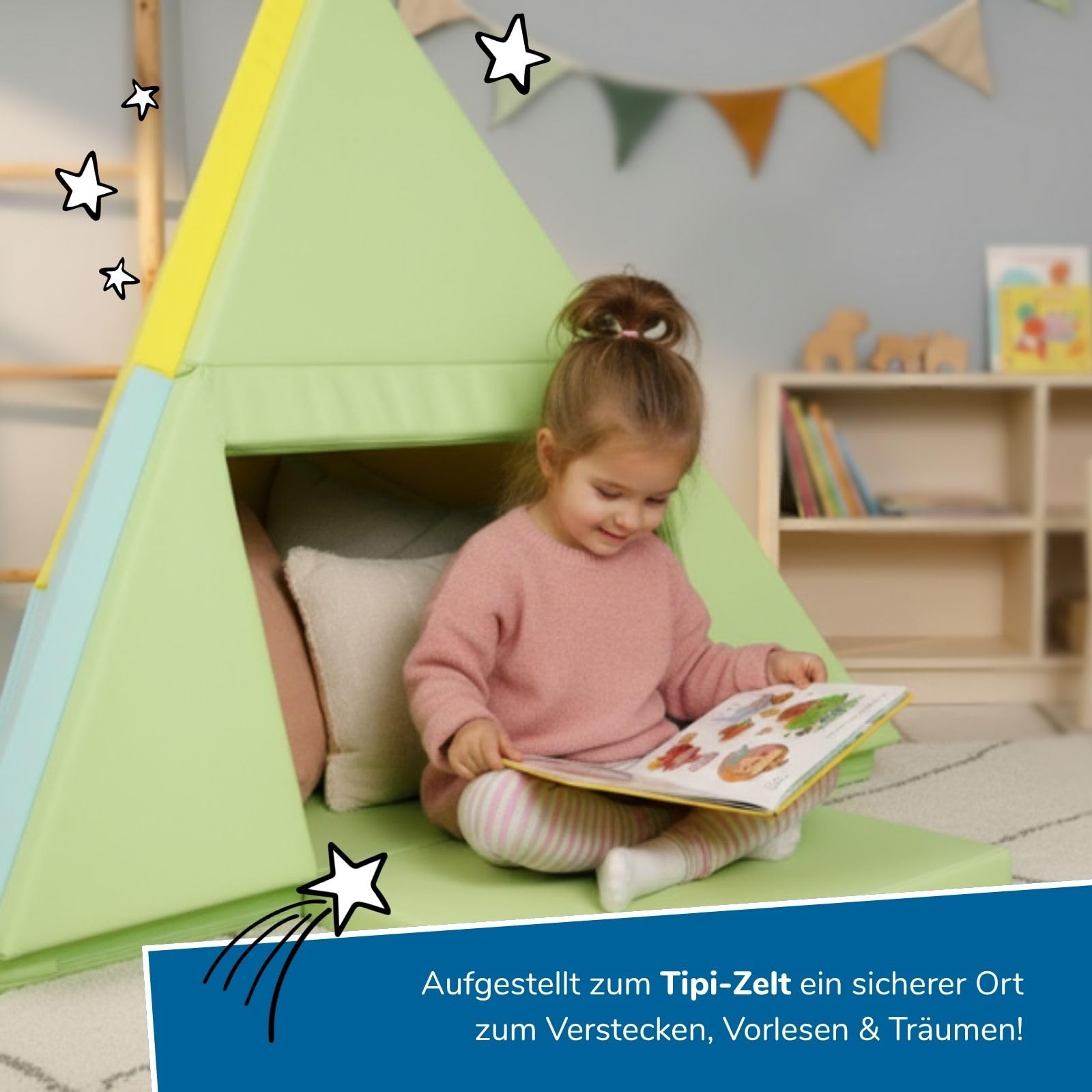alldoro-3-in-1-spielmatte-182-x-105-cm-krabbelmatte-tipi-zelt-spielboot image 5