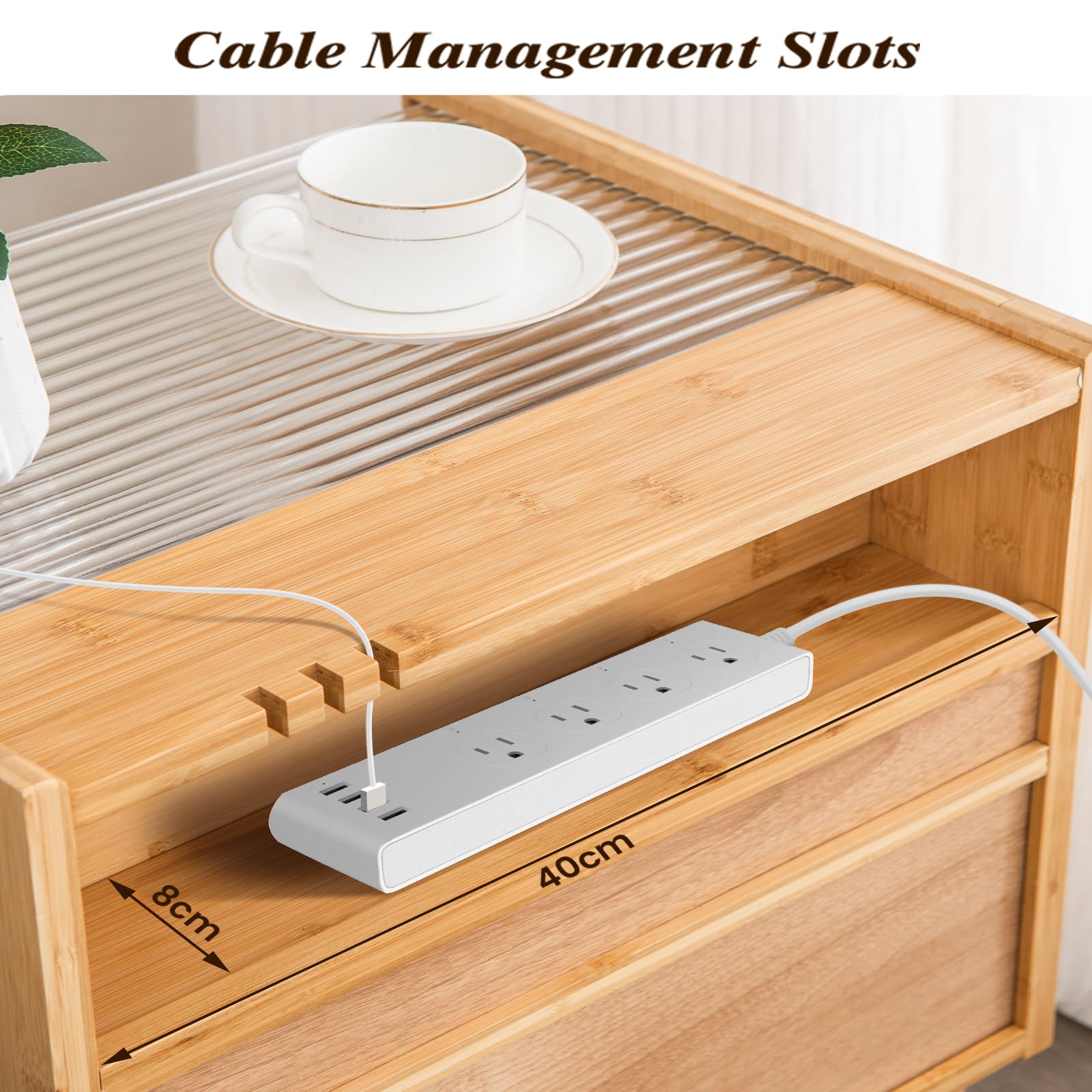 komfotteu-nachttisch-rattan-bambus-mit-schublade-glasplatte-43x35x50-cm-natur image 3