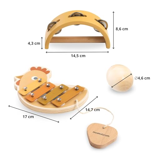 mamabrum-mam187-holz-musikinstrumente-huhn-4-teilig image 8