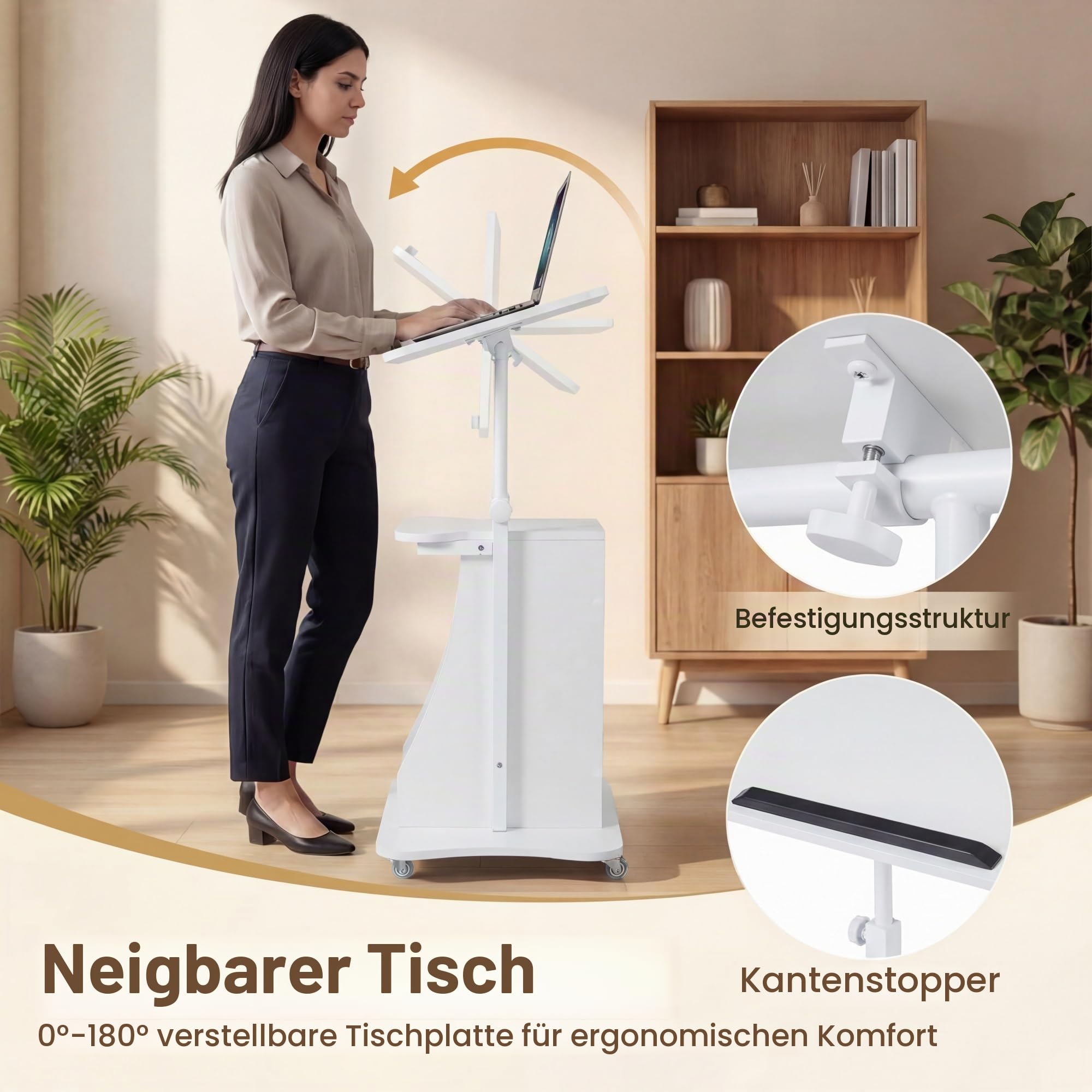 komfotteu-stehpult-h-henverstellbar-mit-rollen-mobiles-rednerpult-wei image 4